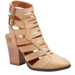 Free People Hayes Heeled Leather Booties - Size 39 US 8.5